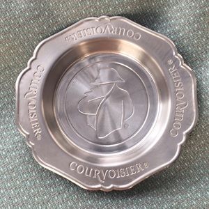 Courvoisier metal liquor bottle holder